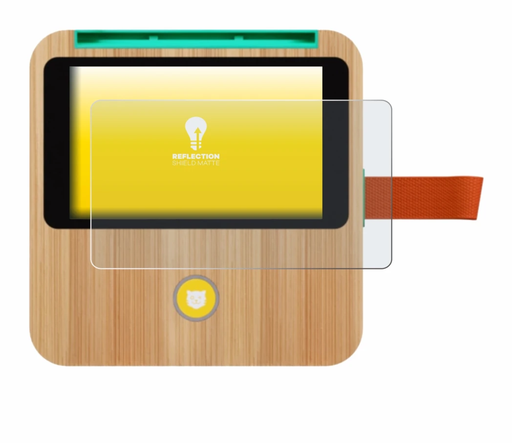 Imagen del dispositivo tigerbox Touch Plus con una amplia variedad de protectores de pantalla.