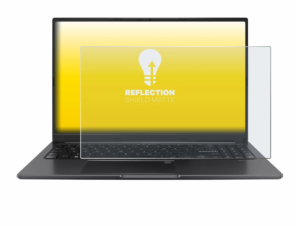 Imagen del dispositivo ASUS Vivobook 15 OLED con una amplia variedad de protectores de pantalla.