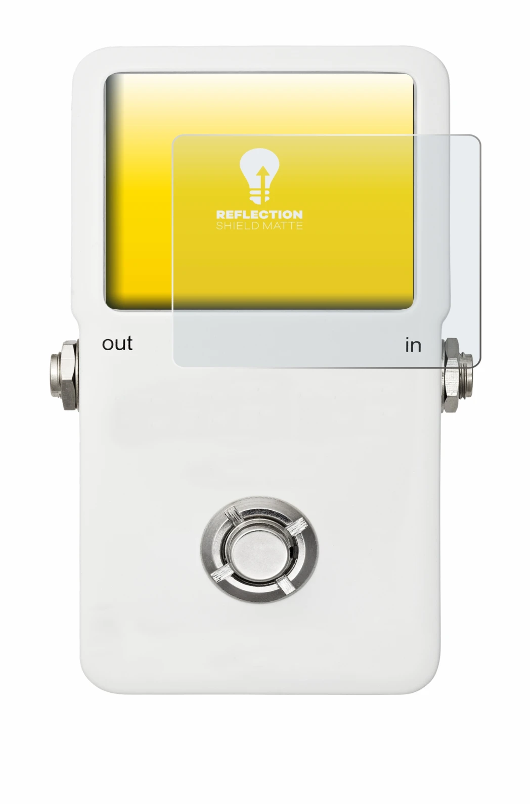 Imagen del dispositivo TC Electronic POLYTUNE con una amplia variedad de protectores de pantalla.