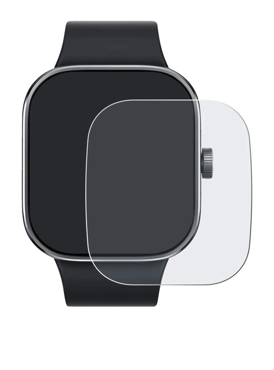 Imagen del dispositivo Xiaomi Redmi Watch 4 con una amplia variedad de protectores de pantalla.