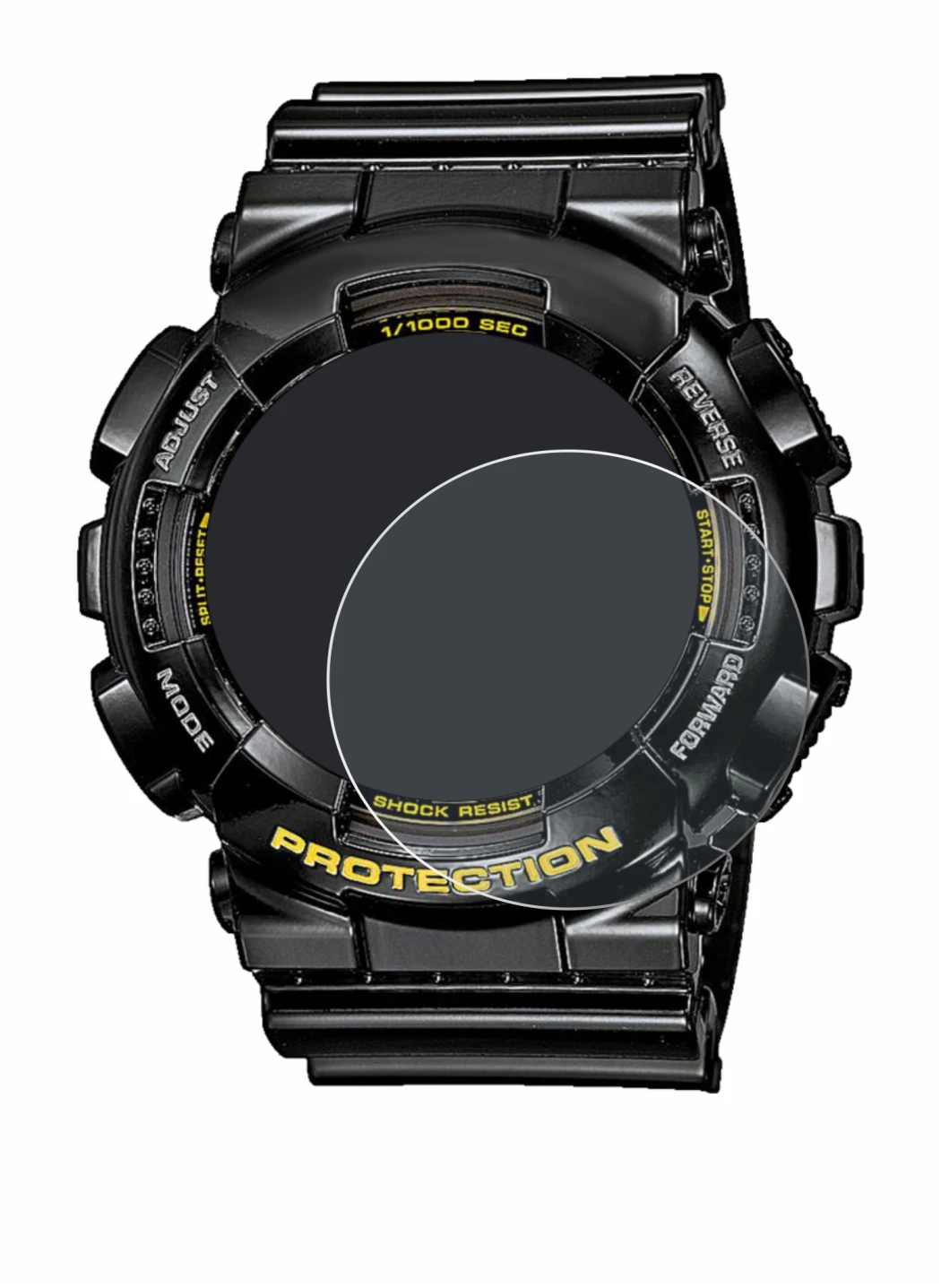 Imagen del dispositivo Casio G-Shock GA-110GB-1A con una amplia variedad de protectores de pantalla.