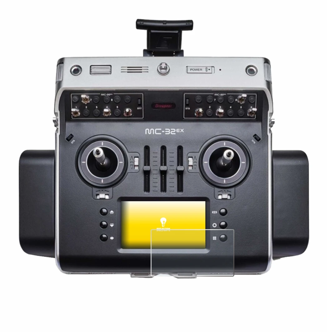 Imagen del dispositivo Graupner MC-32ex con una amplia variedad de protectores de pantalla.