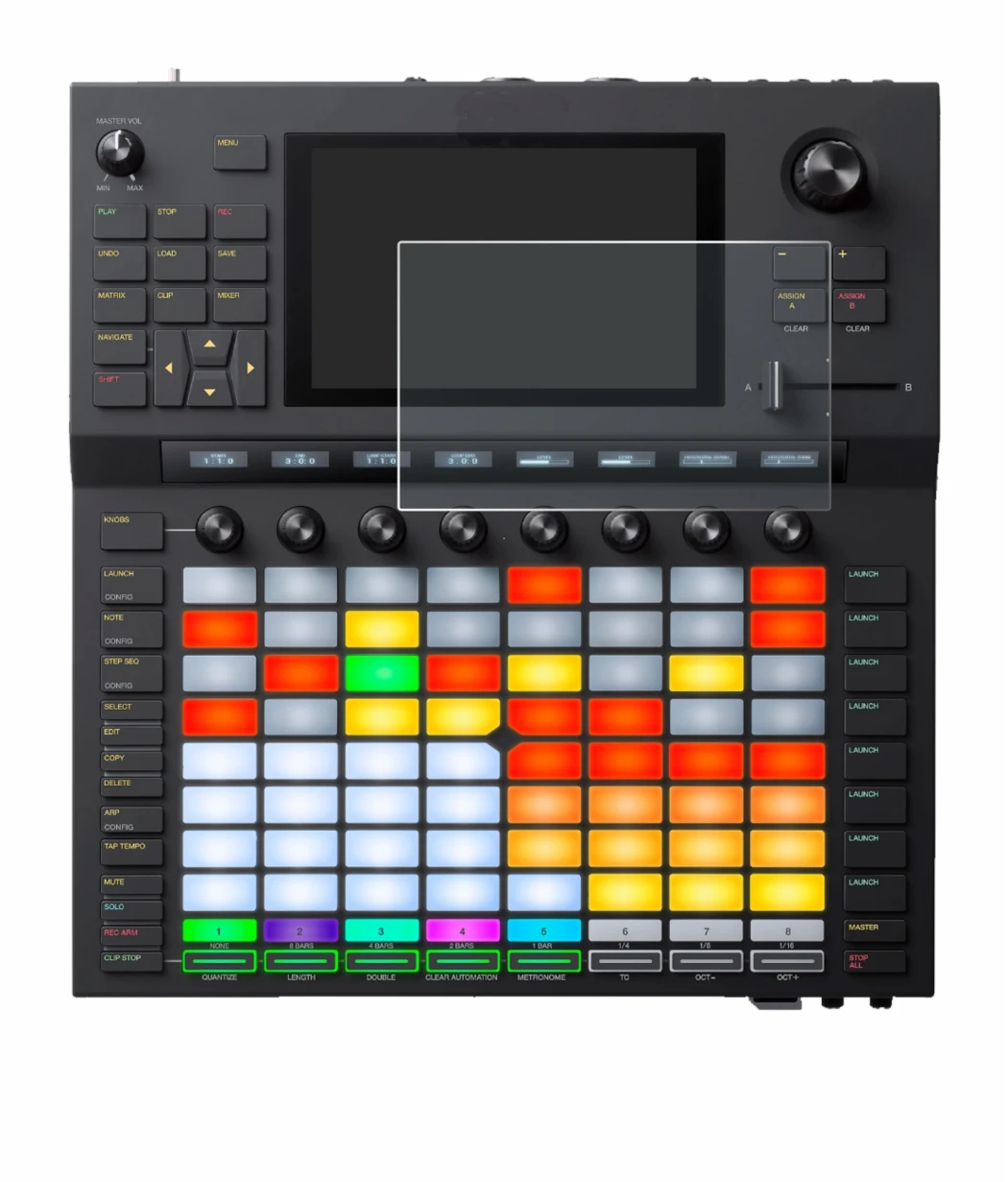 Imagen del dispositivo Akai Force con una amplia variedad de protectores de pantalla.