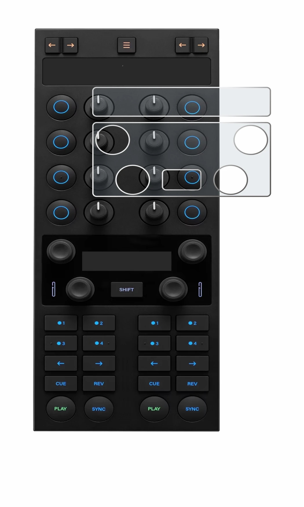 Imagen del dispositivo Native Instruments Traktor Kontrol X1 MK3 con una amplia variedad de protectores de pantalla.
