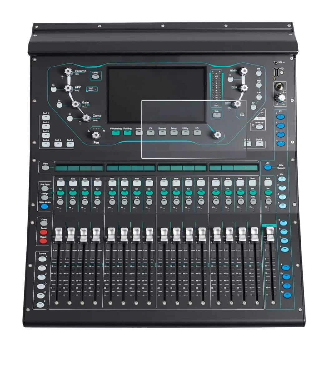 Imagen del dispositivo Allen&Heat SQ5 con una amplia variedad de protectores de pantalla.