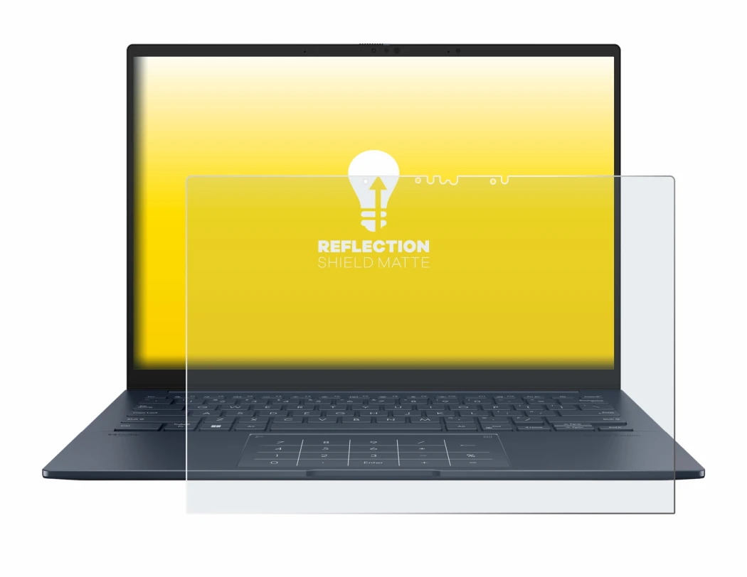 Imagen del dispositivo ASUS ZenBook 14 OLED UX3405 Touch con una amplia variedad de protectores de pantalla.