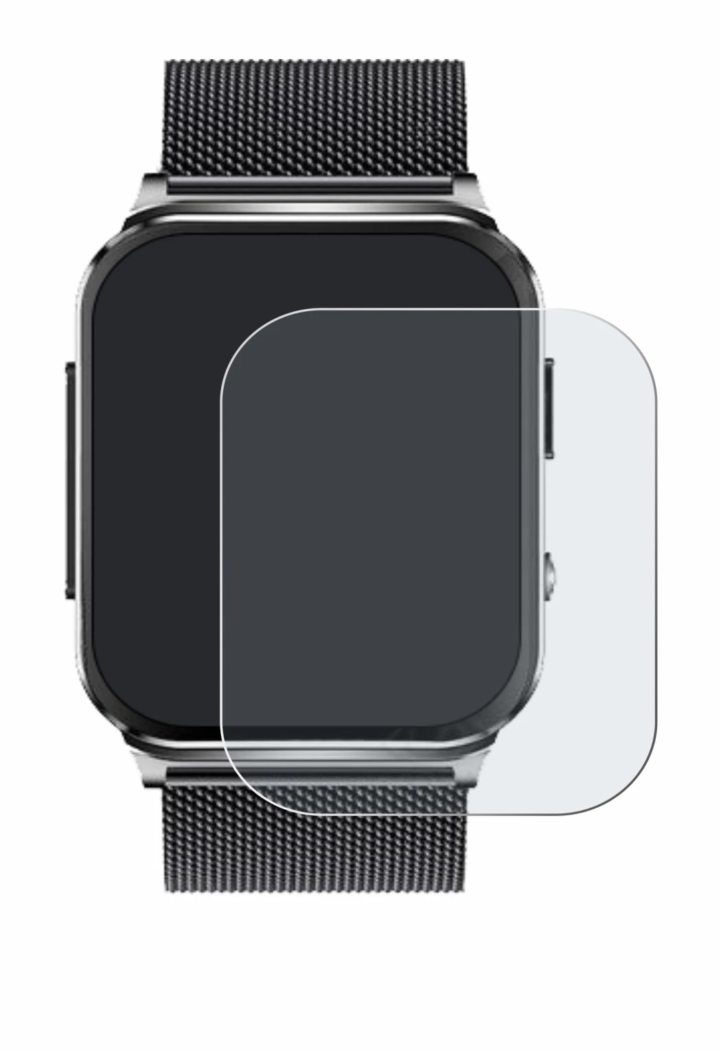 Imagen del dispositivo Kardena Care Pro 2 (rectangular) con una amplia variedad de protectores de pantalla.