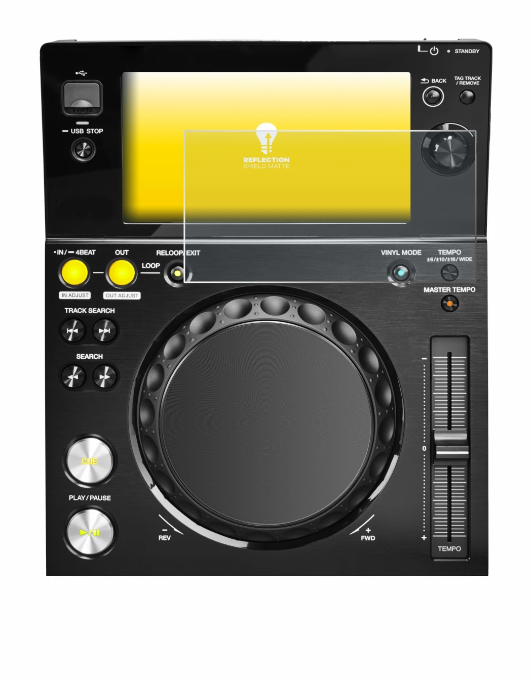 Imagen del dispositivo Pioneer XDJ -700 con una amplia variedad de protectores de pantalla.
