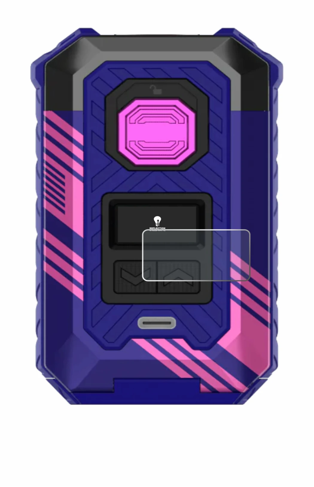 Imagen del dispositivo Vaporesso Armour Max con una amplia variedad de protectores de pantalla.