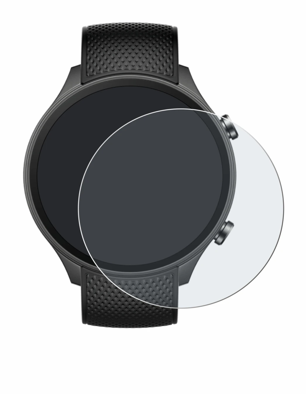 Imagen del dispositivo OnePlus watch 2R con una amplia variedad de protectores de pantalla.