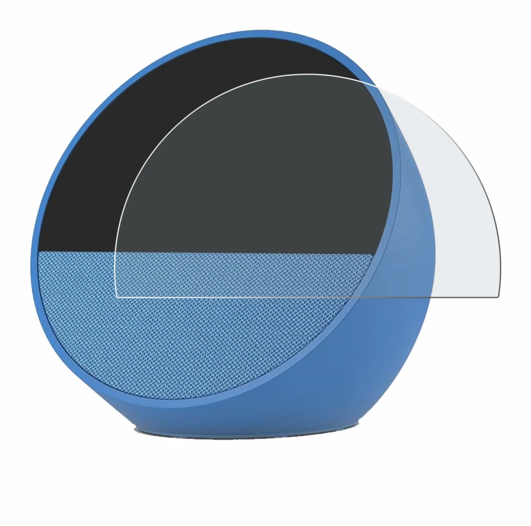 Imagen del dispositivo Amazon Echo Spot 2024 con una amplia variedad de protectores de pantalla.