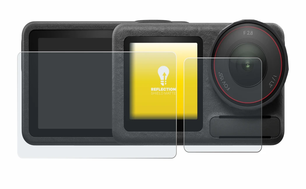 Imagen del dispositivo DJI Osmo Action 5 Pro con una amplia variedad de protectores de pantalla.