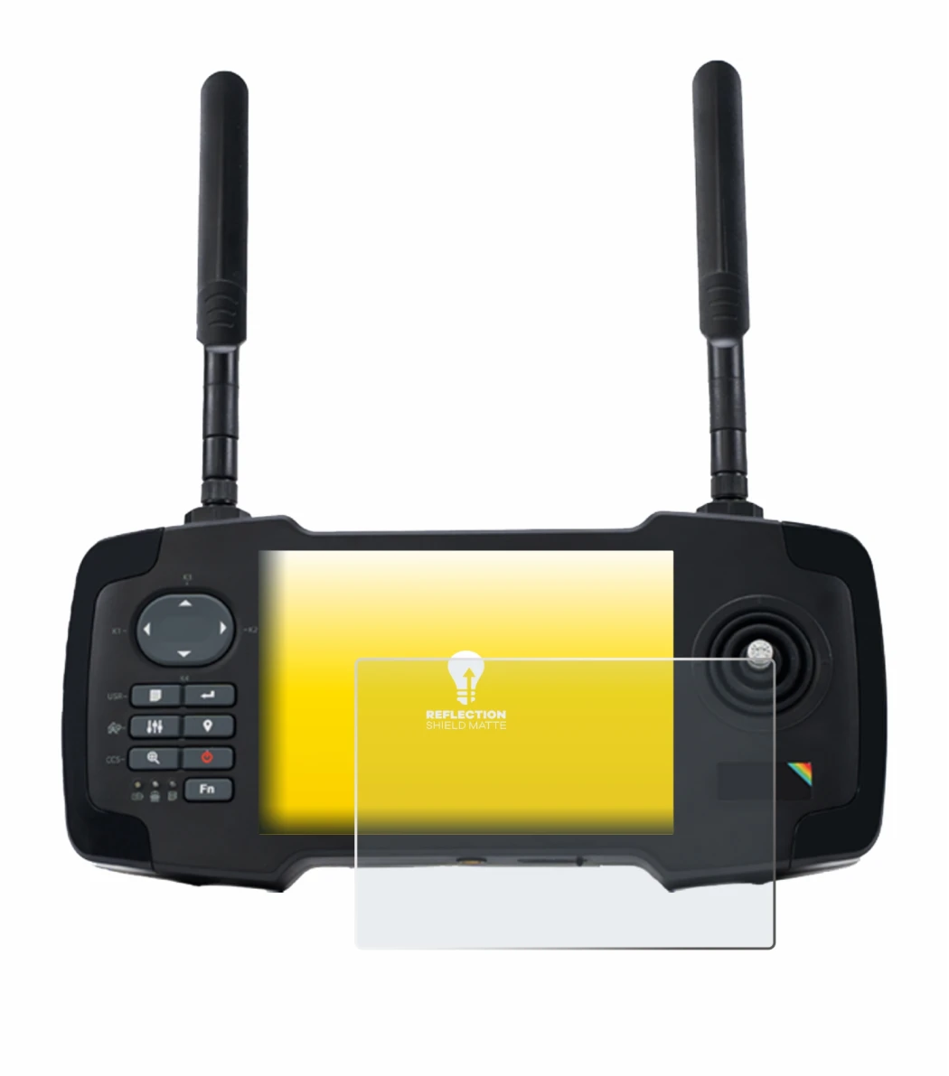 Imagen del dispositivo Toslon XR500 con una amplia variedad de protectores de pantalla.