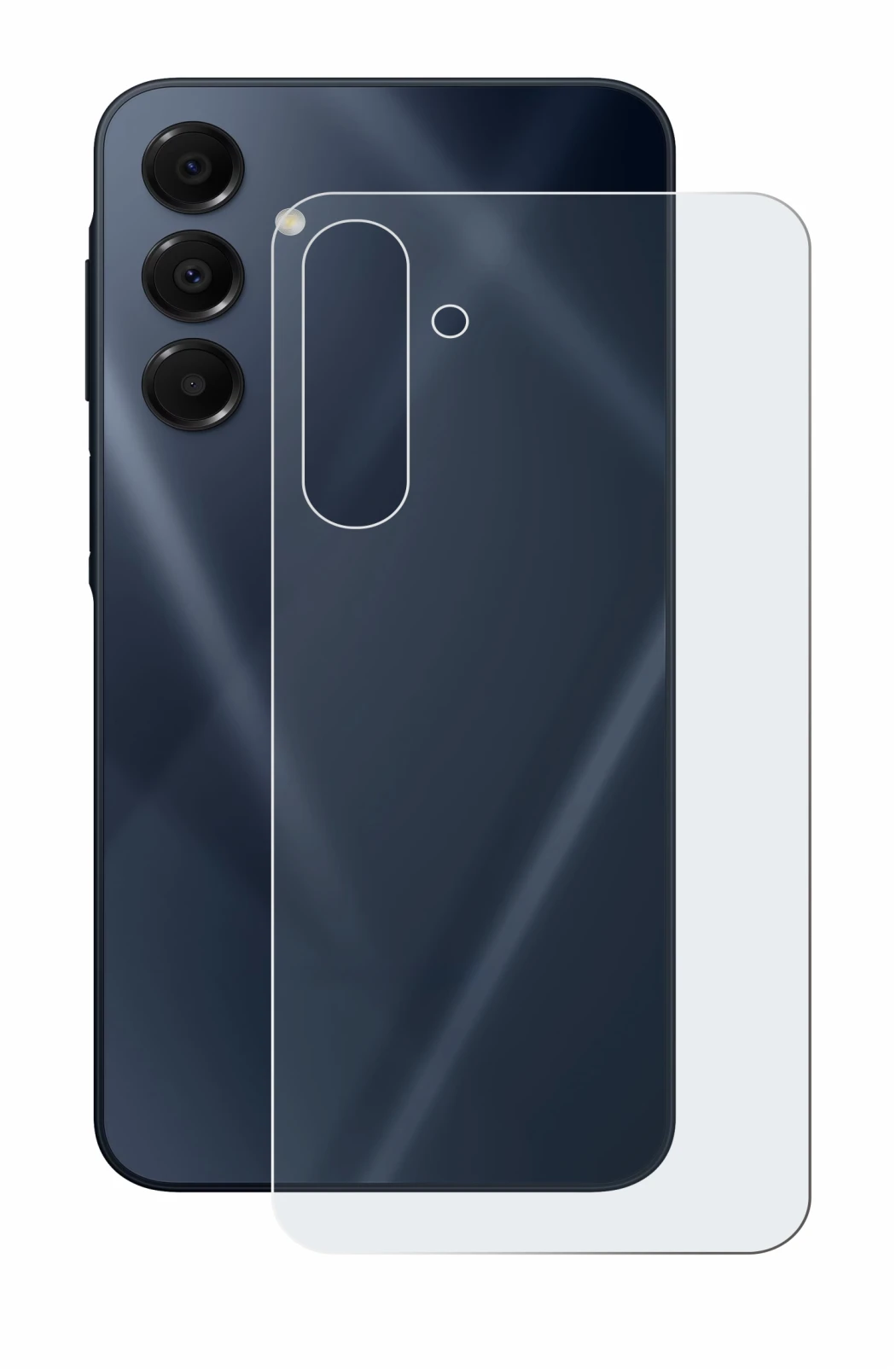 Imagen del dispositivo Samsung Galaxy A16 5G (Trasero) con una amplia variedad de protectores de pantalla.