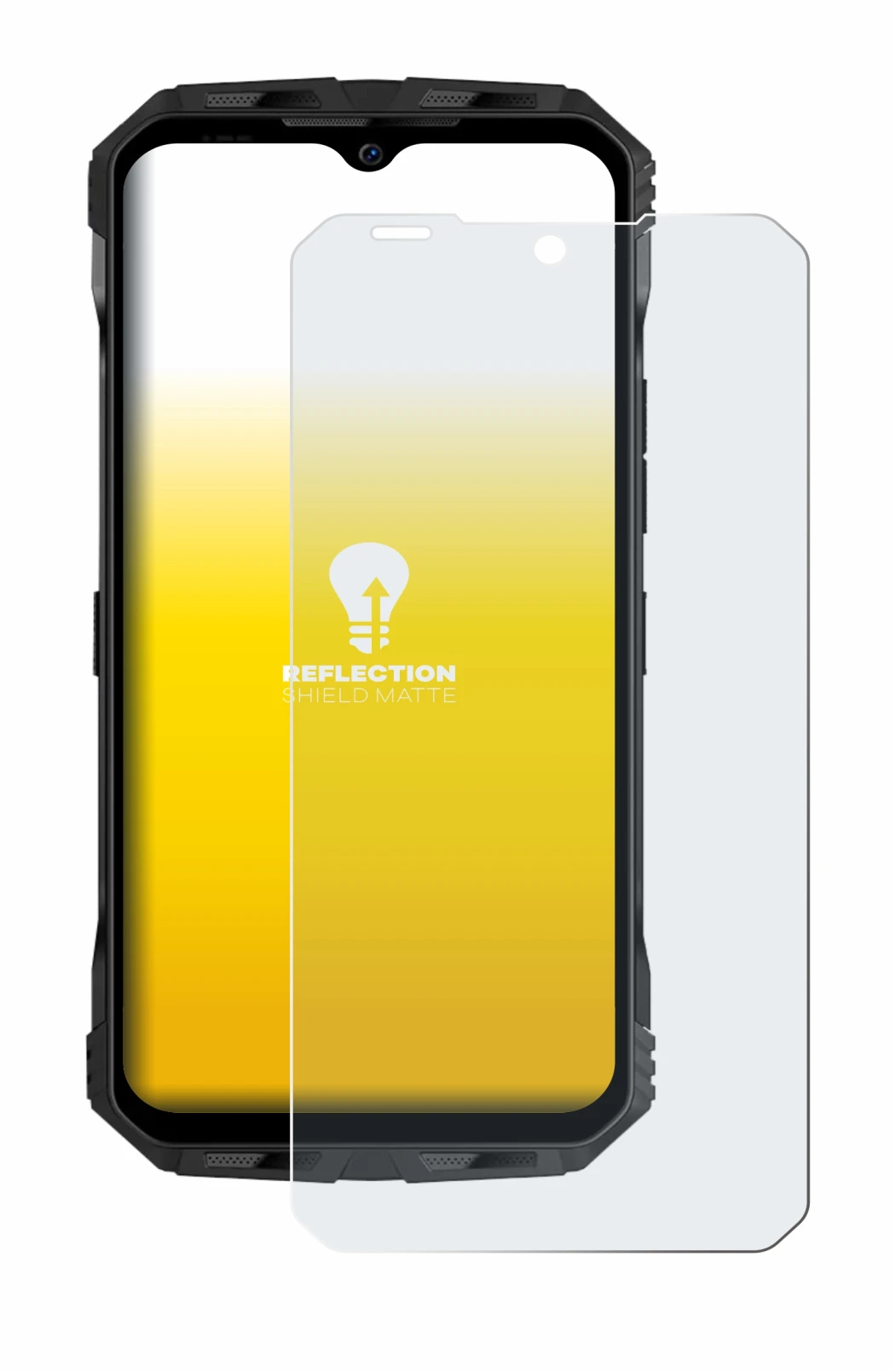 Imagen del dispositivo Doogee V Max Plus con una amplia variedad de protectores de pantalla.