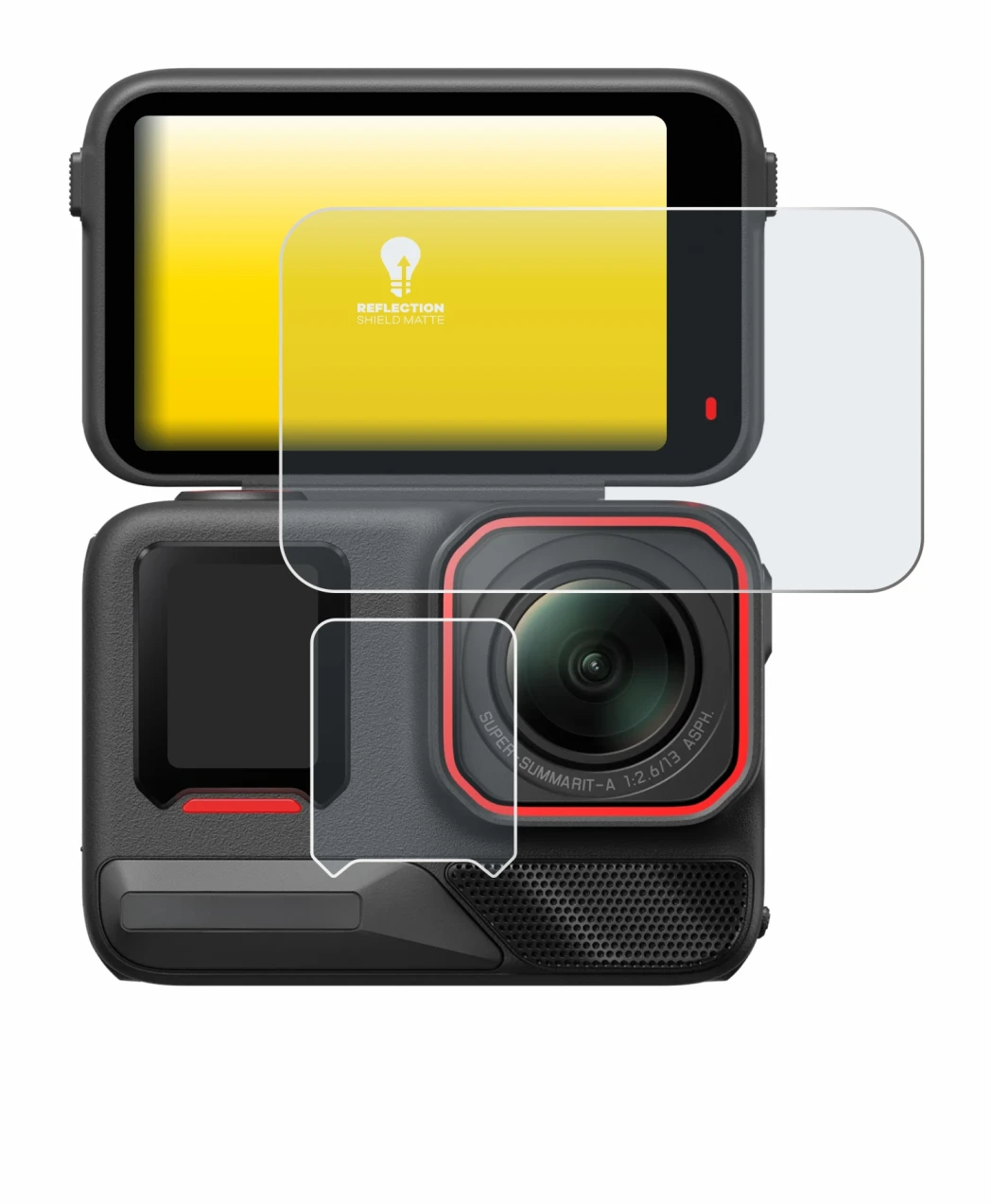 Imagen del dispositivo Insta360 Ace Pro 2 con una amplia variedad de protectores de pantalla.