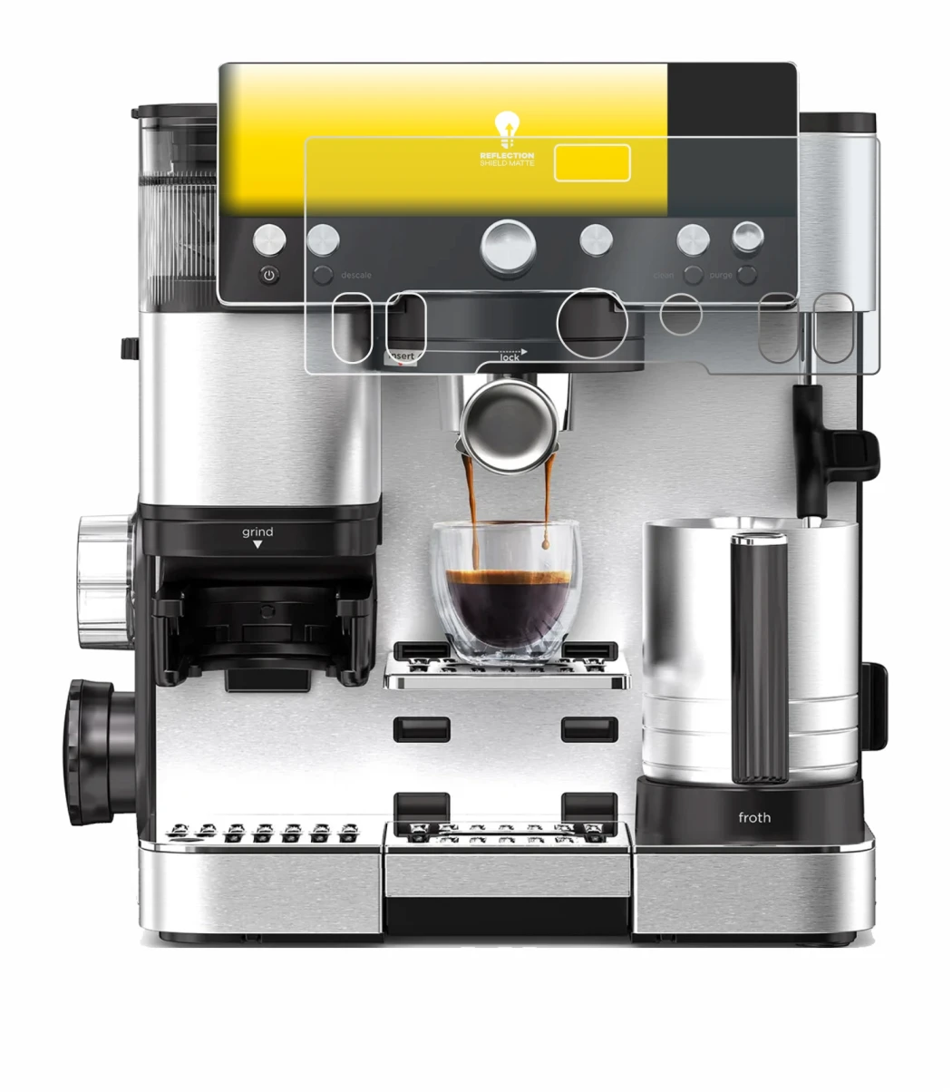 Imagen del dispositivo Ninja Luxe Cafe Essential con una amplia variedad de protectores de pantalla.