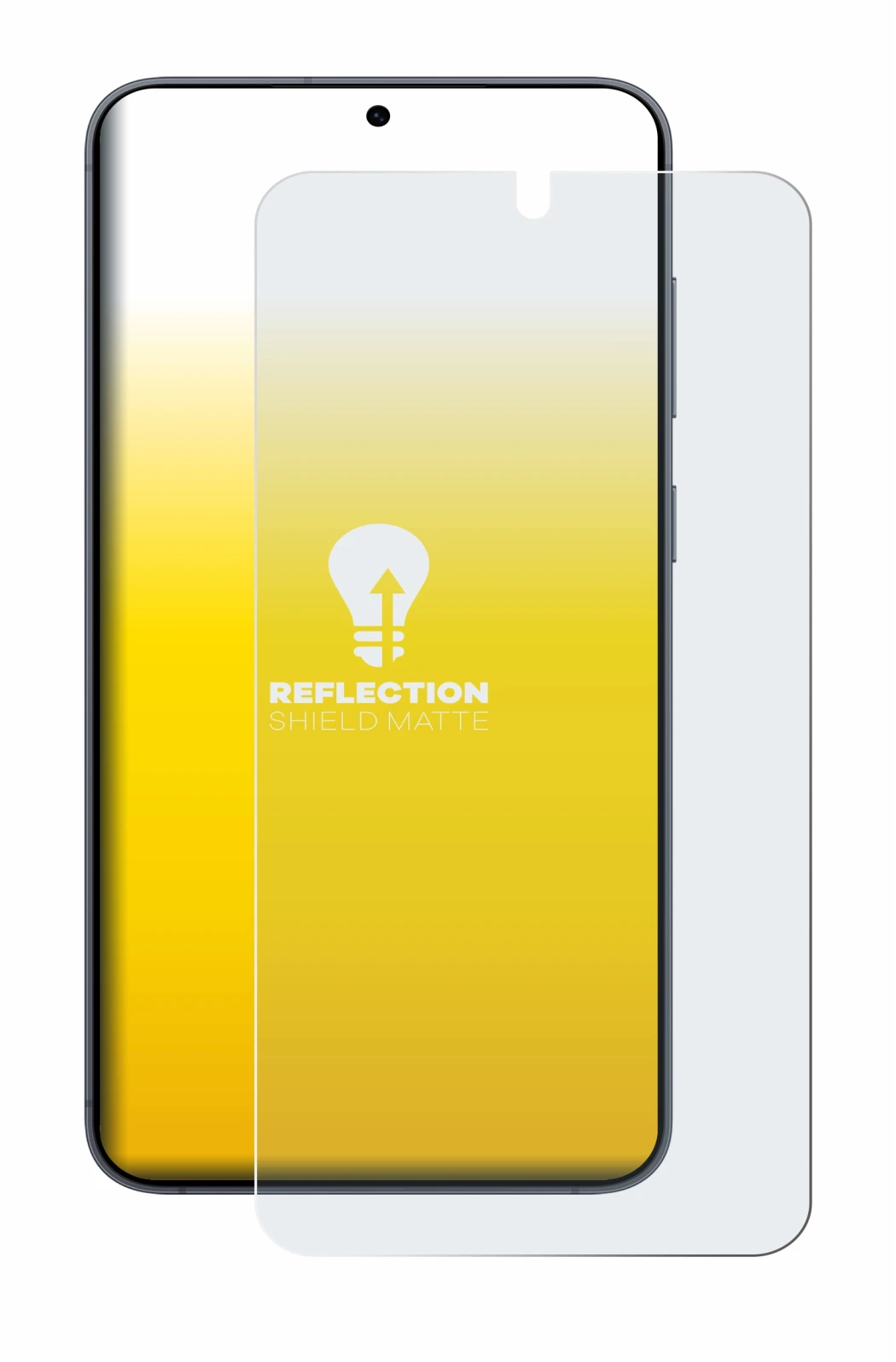 Imagen del dispositivo Samsung Galaxy S25 con una amplia variedad de protectores de pantalla.