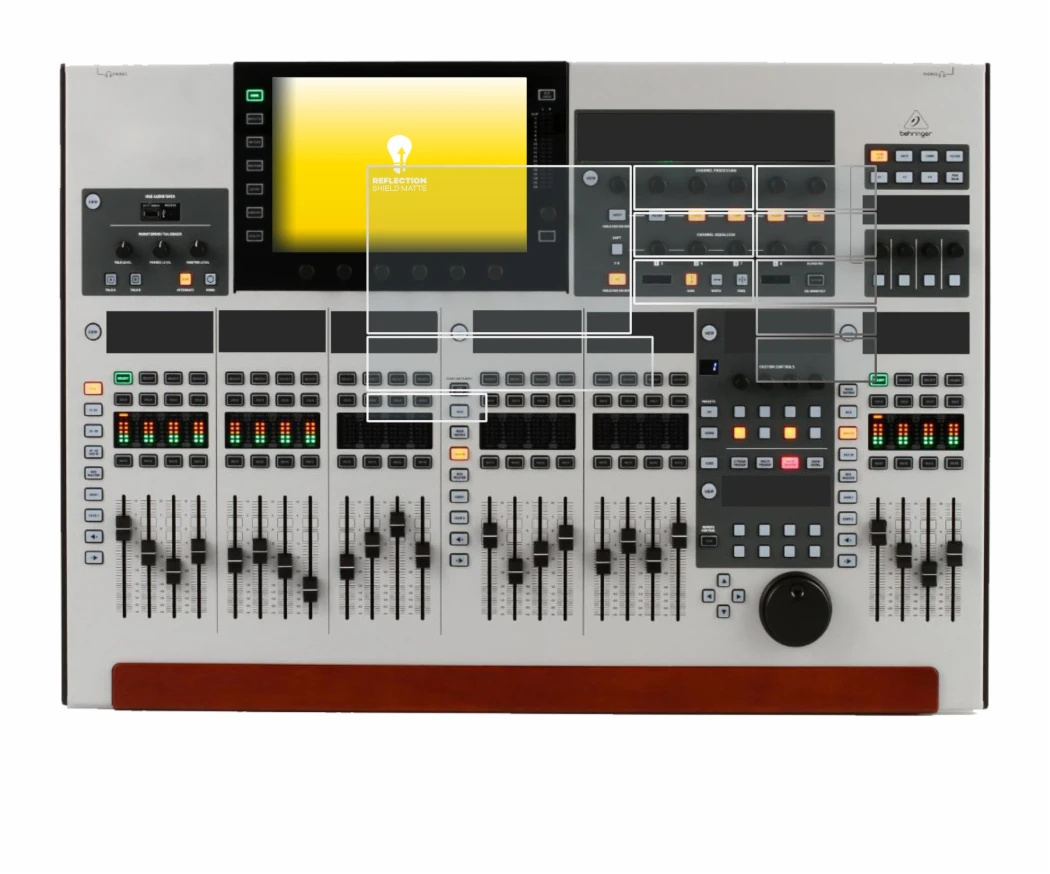 Imagen del dispositivo Behringer Wing (Set compuesto por 11 láminas) con una amplia variedad de protectores de pantalla.