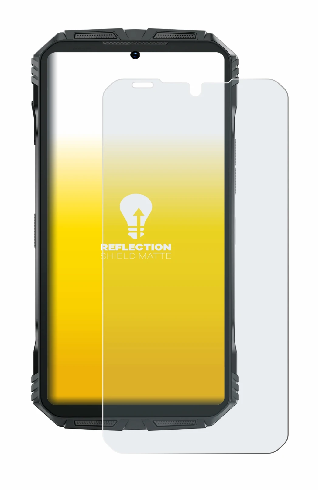 Imagen del dispositivo Doogee S Punk Pro con una amplia variedad de protectores de pantalla.