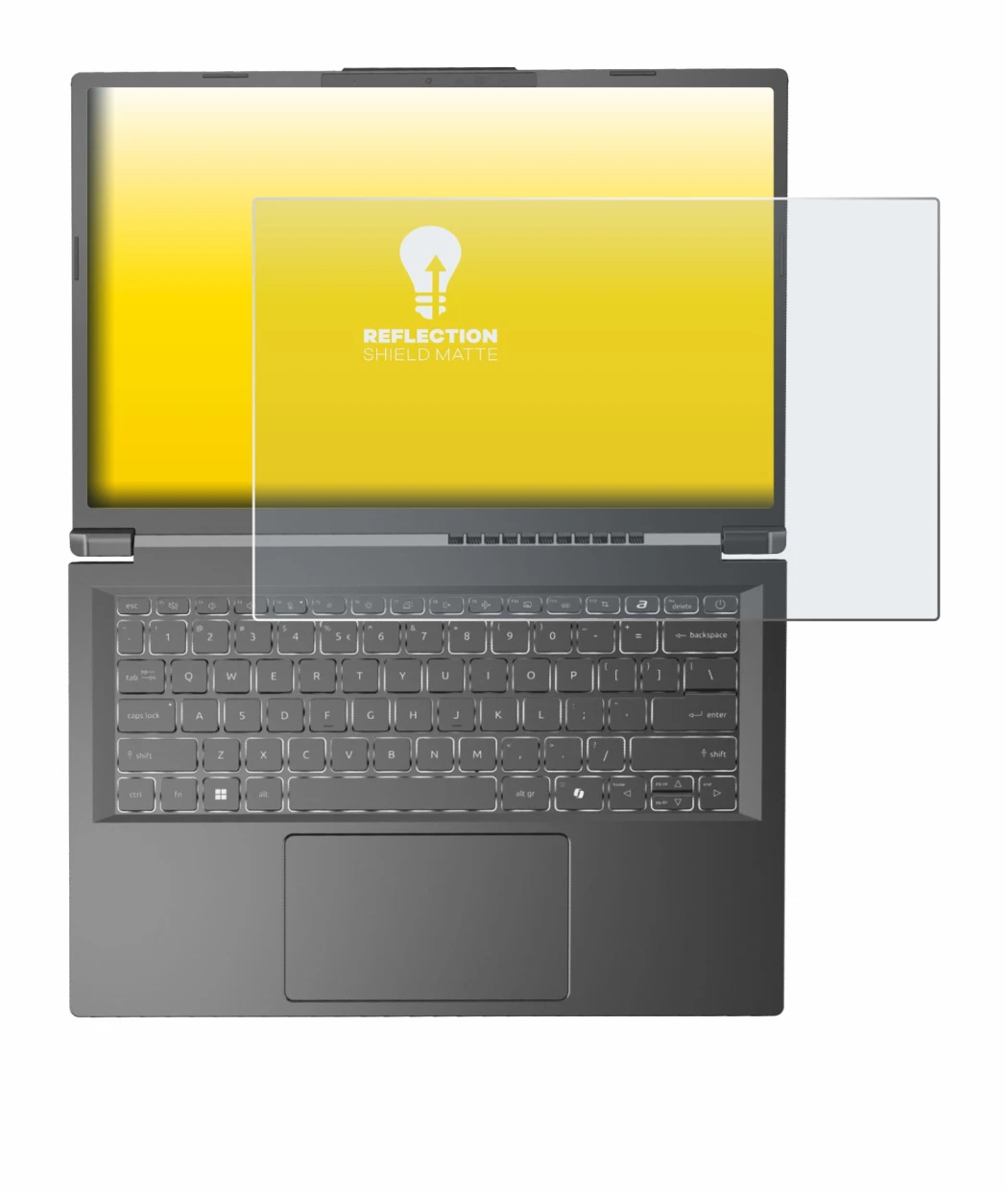 Imagen del dispositivo Acer Aspire 14 AI con una amplia variedad de protectores de pantalla.