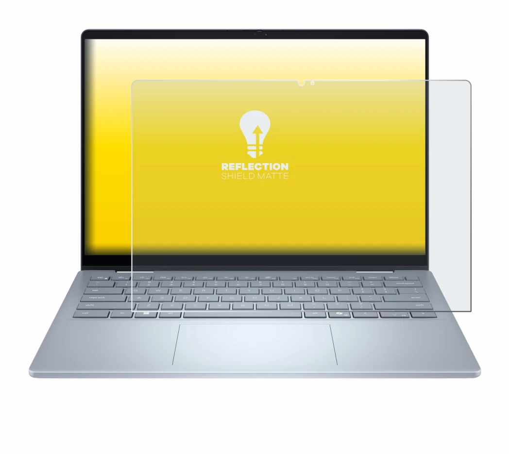 Imagen del dispositivo Dell 14 Plus 2-in-1 con una amplia variedad de protectores de pantalla.