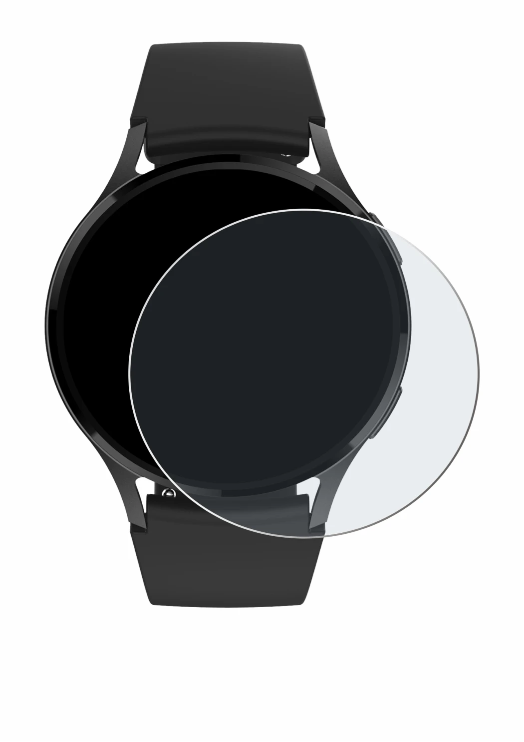 Imagen del dispositivo Levowatch EDGY con una amplia variedad de protectores de pantalla.