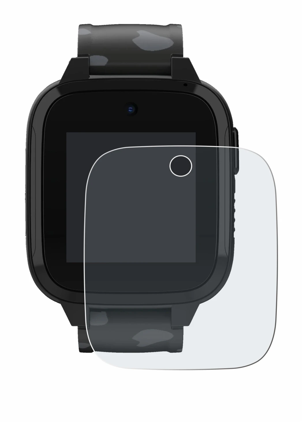 Imagen del dispositivo Xplora XGO3 (2da Gen.) con una amplia variedad de protectores de pantalla.