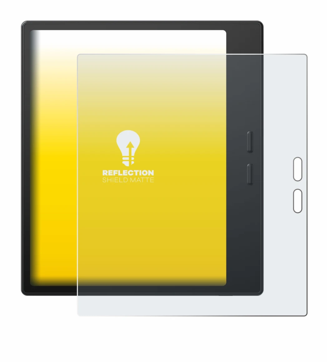 Imagen del dispositivo Boox Go 7 con una amplia variedad de protectores de pantalla.
