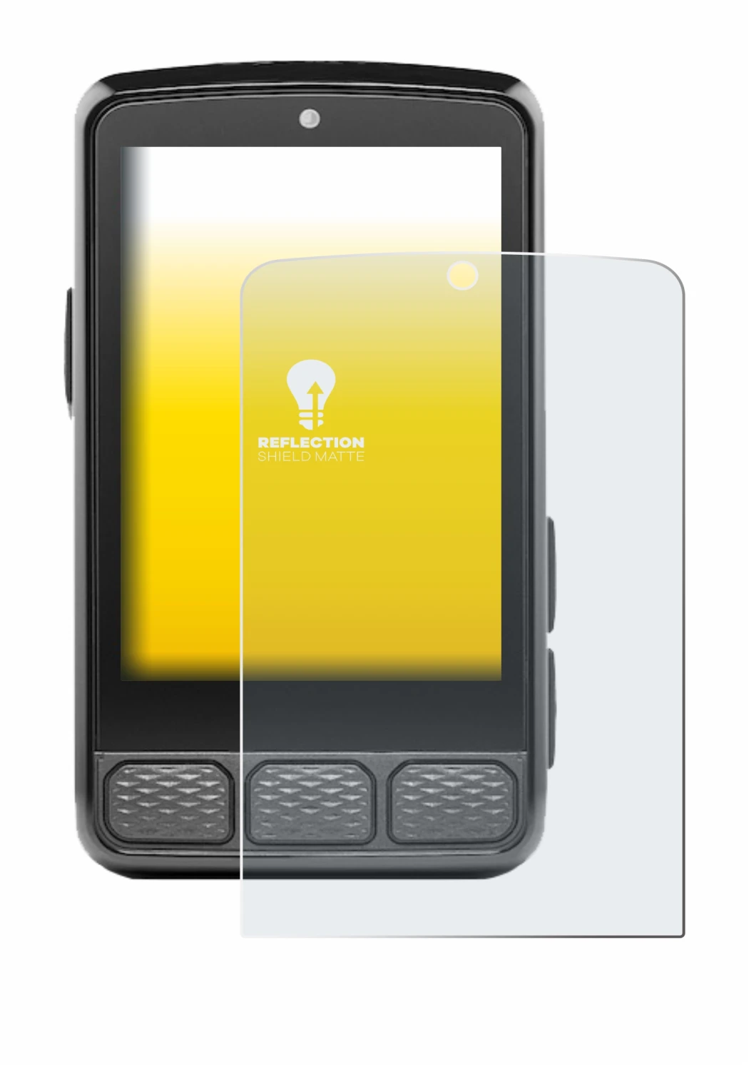 Imagen del dispositivo Wahoo Elemnt Roam 3 con una amplia variedad de protectores de pantalla.