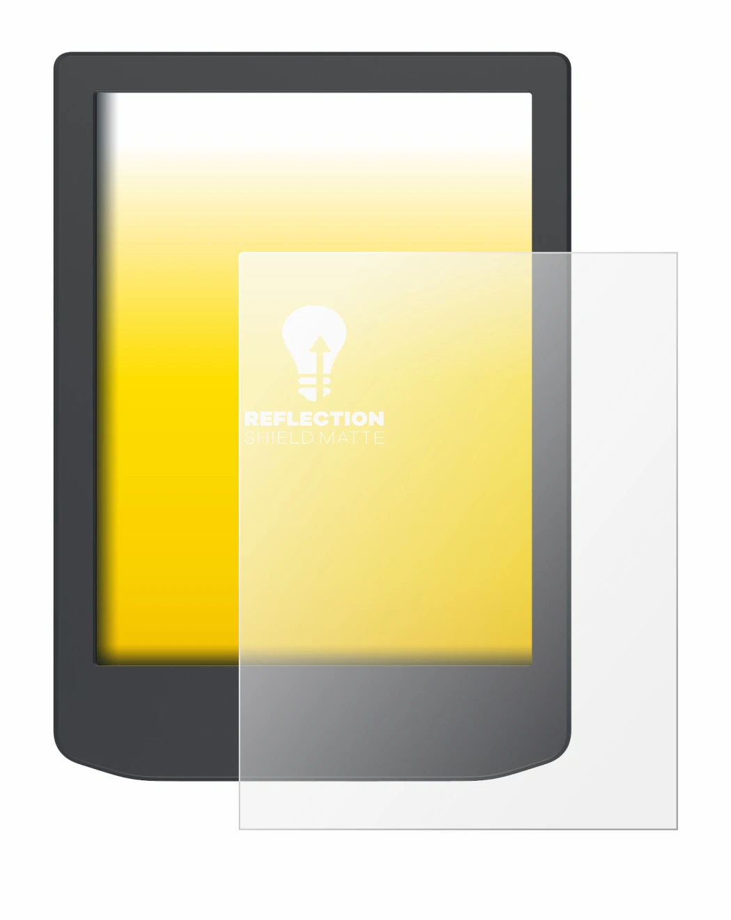Imagen del dispositivo PocketBook Verse Lite con una amplia variedad de protectores de pantalla.