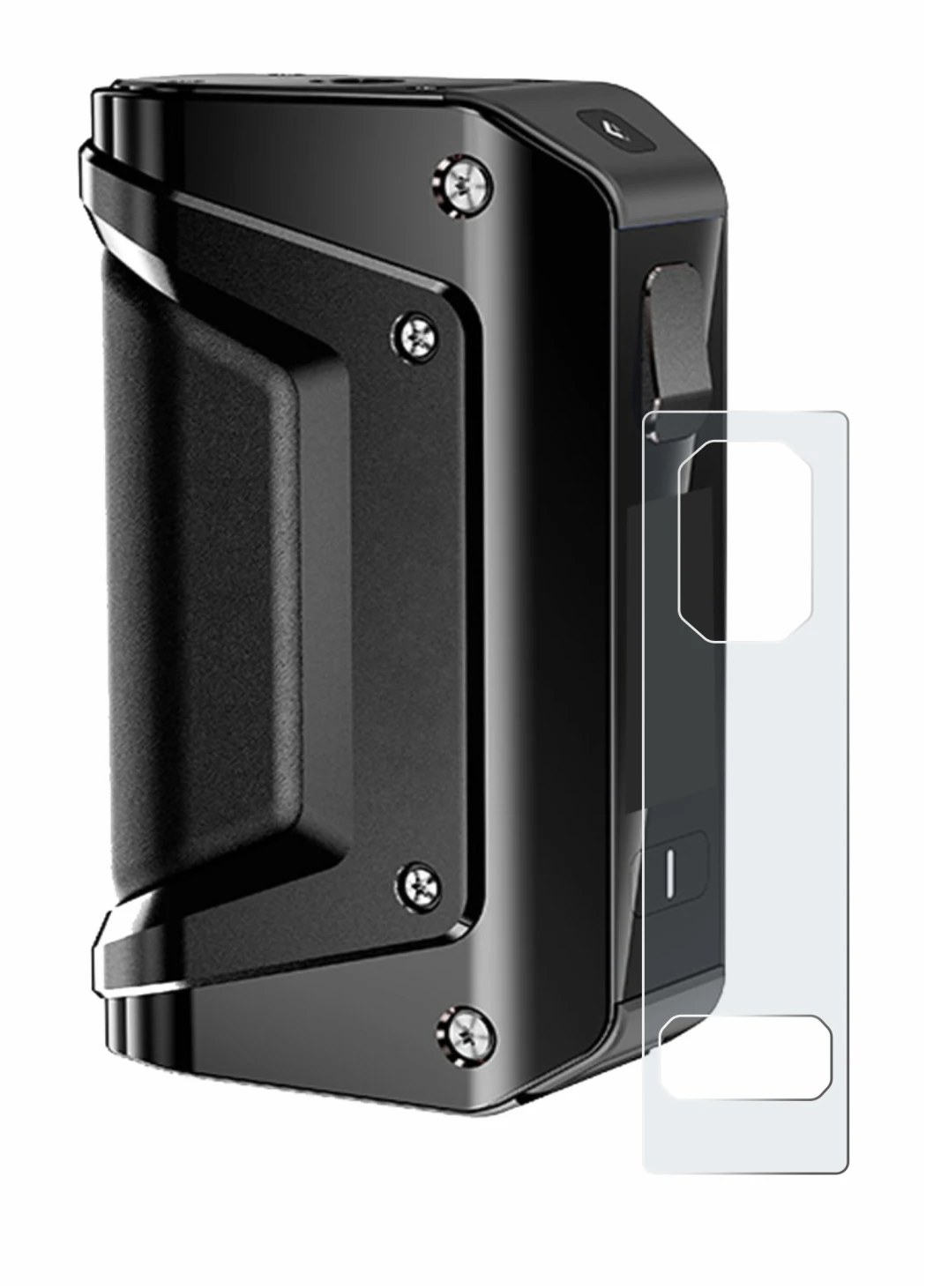 Imagen del dispositivo GeekVape Aegis Legend 3 con una amplia variedad de protectores de pantalla.