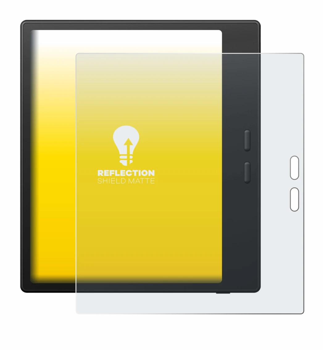 Imagen del dispositivo Boox Go Color 7 Gen II con una amplia variedad de protectores de pantalla.