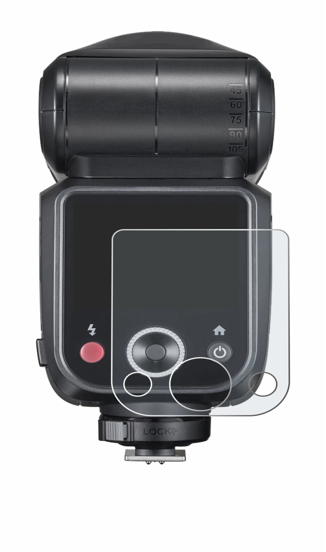 Imagen del dispositivo Godox V100 con una amplia variedad de protectores de pantalla.