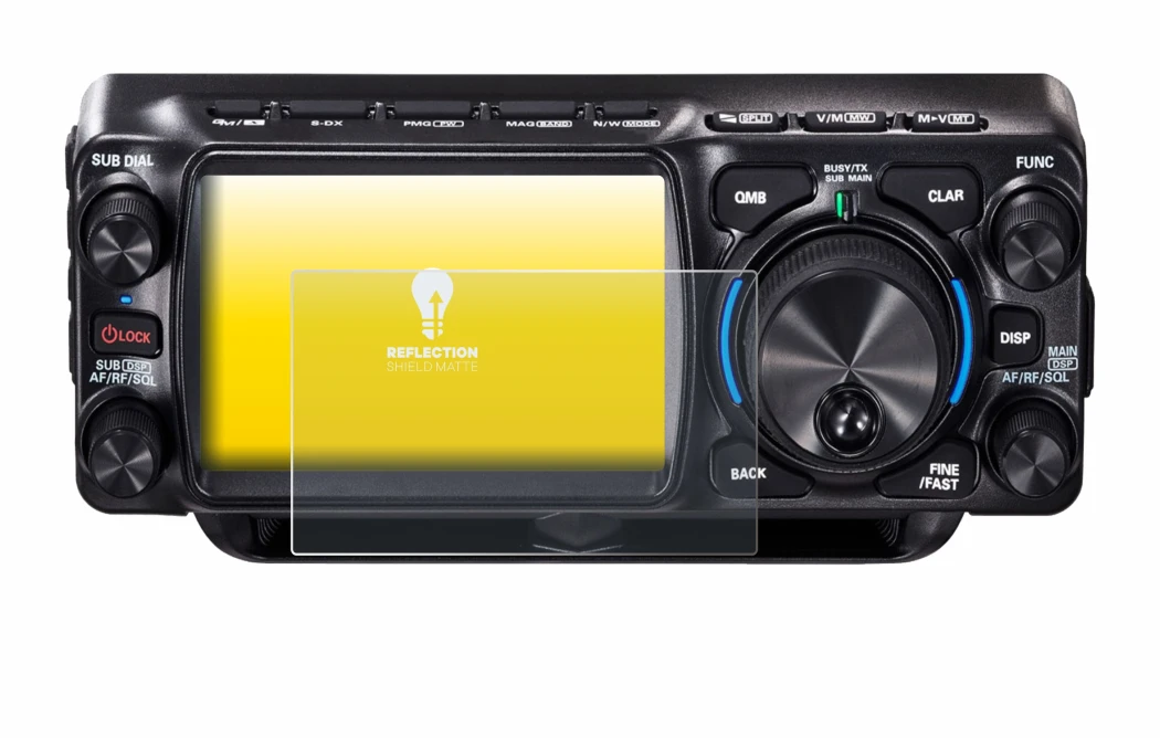 Imagen del dispositivo Yaesu FTX-1 con una amplia variedad de protectores de pantalla.