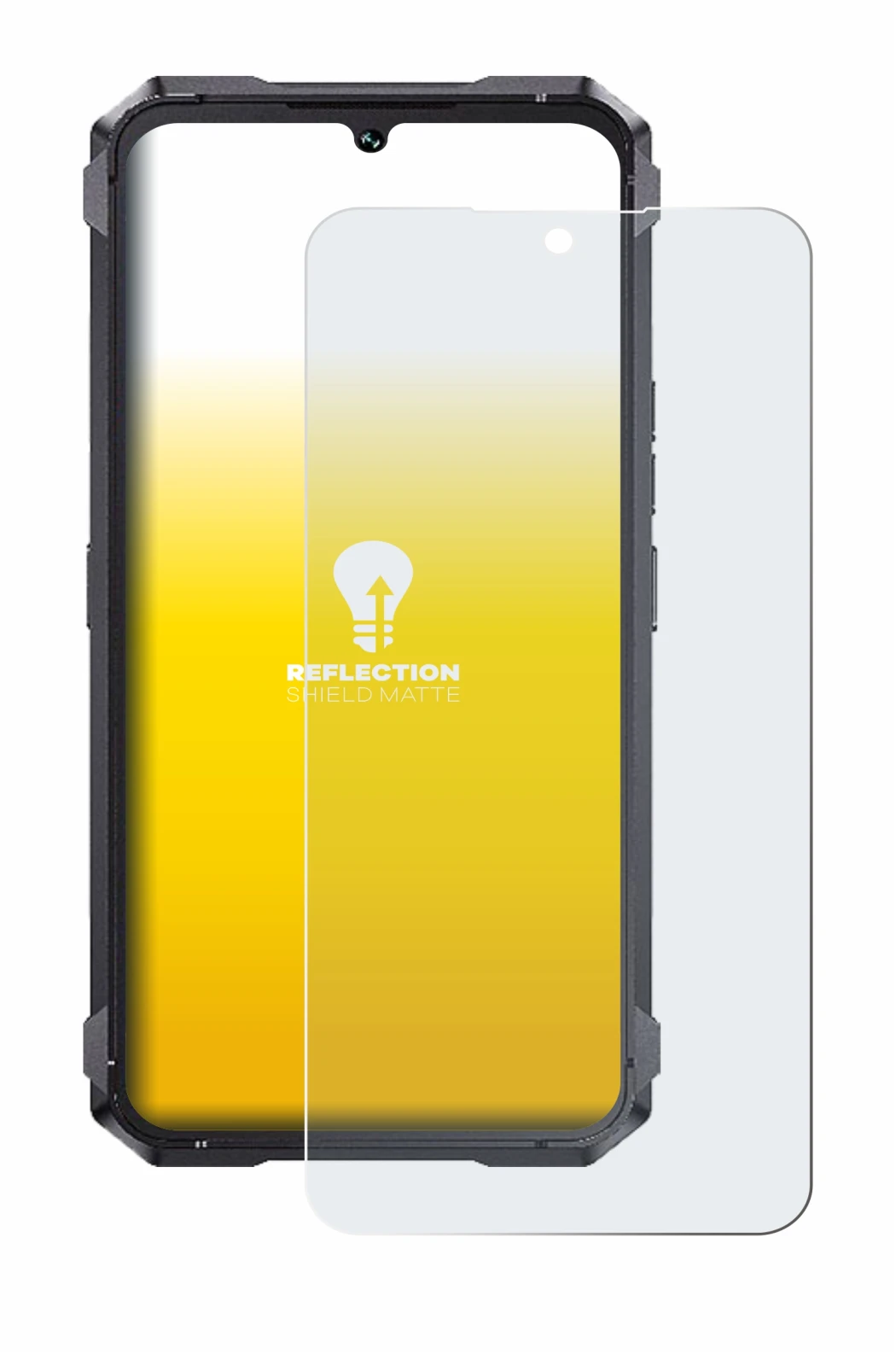 Imagen del dispositivo Cubot King Kong 11 con una amplia variedad de protectores de pantalla.