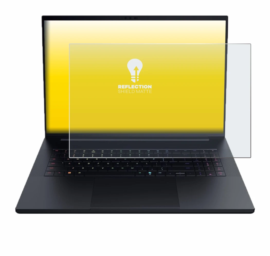 Imagen del dispositivo Razer Blade 18 2025 con una amplia variedad de protectores de pantalla.