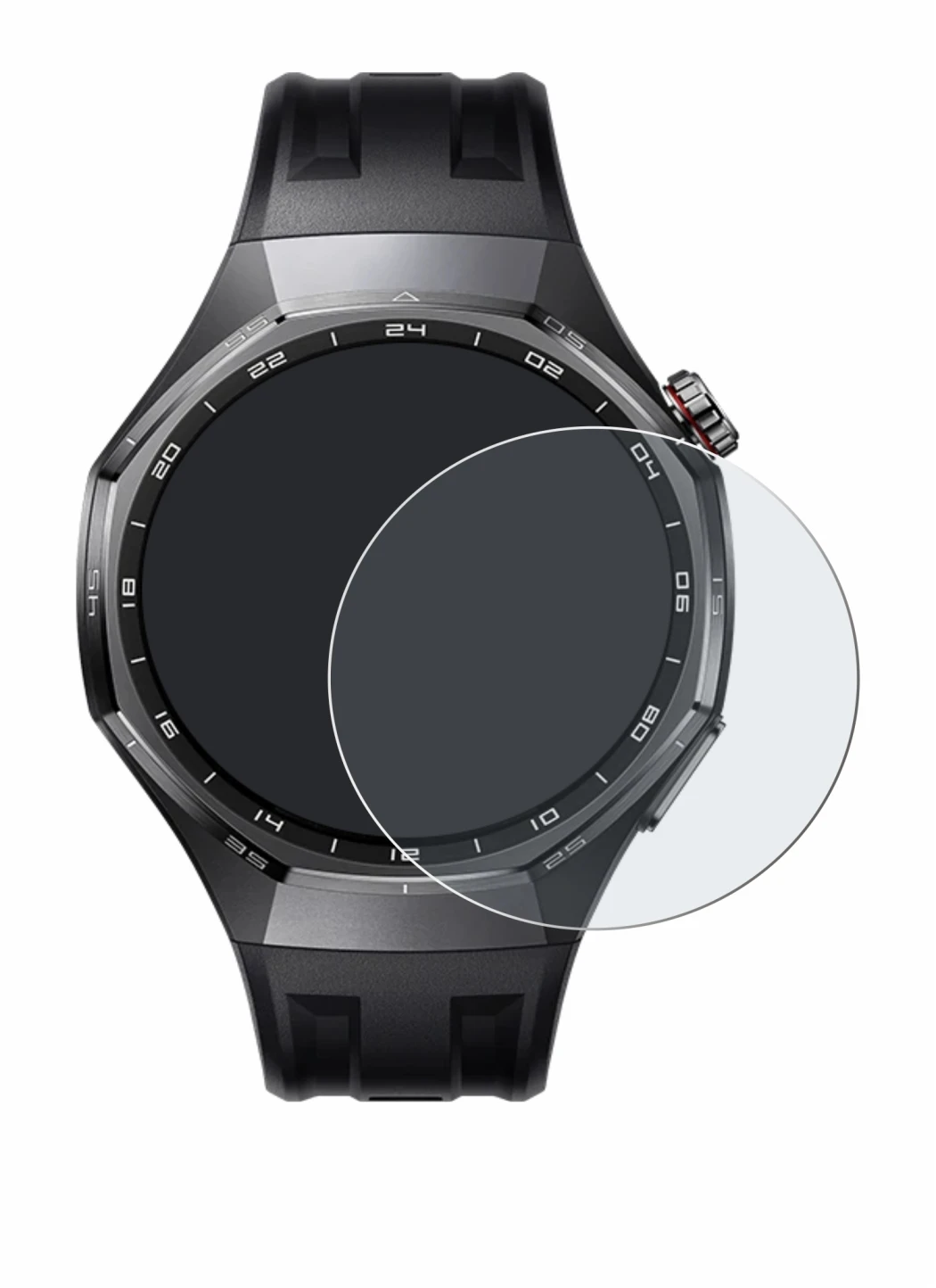 Imagen del dispositivo Huawei Watch GT 6 Pro (46 mm) con una amplia variedad de protectores de pantalla.