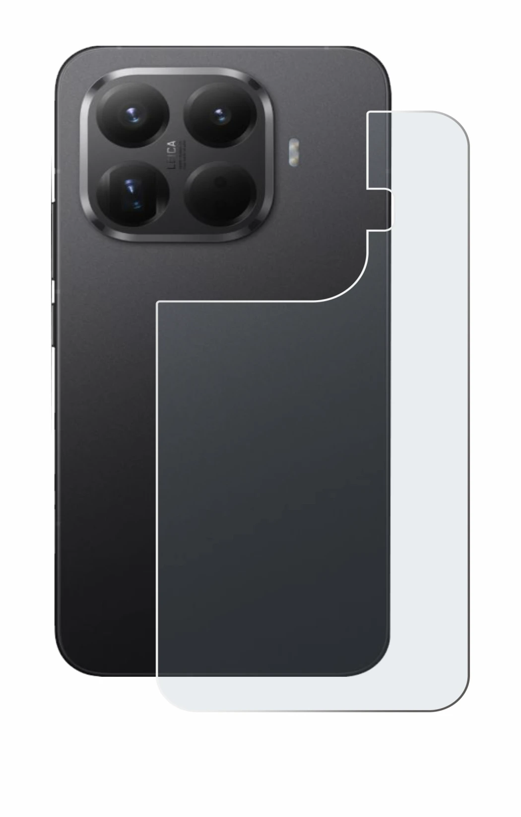 Imagen del dispositivo Xiaomi 15T Pro (Trasero) con una amplia variedad de protectores de pantalla.