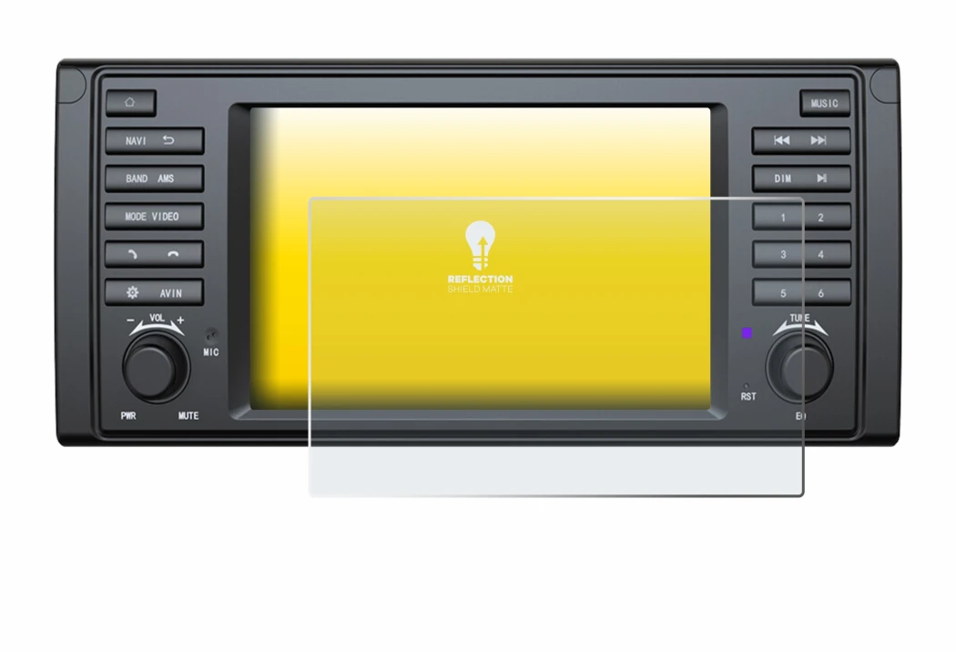 Imagen del dispositivo Eonon E39A12S con una amplia variedad de protectores de pantalla.