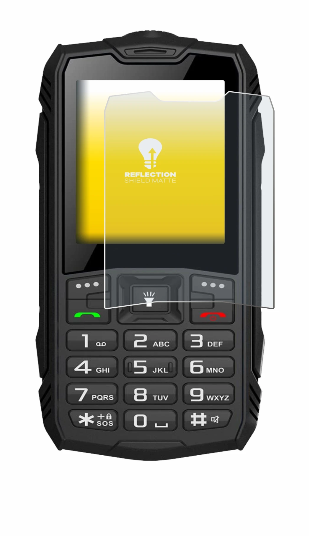 Imagen del dispositivo Hammer Rock con una amplia variedad de protectores de pantalla.