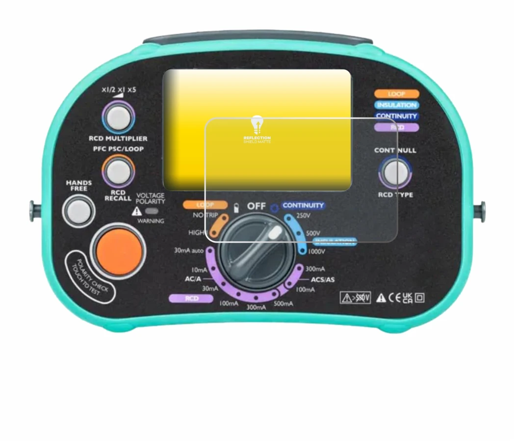 Imagen del dispositivo Kewtech KT63DL con una amplia variedad de protectores de pantalla.