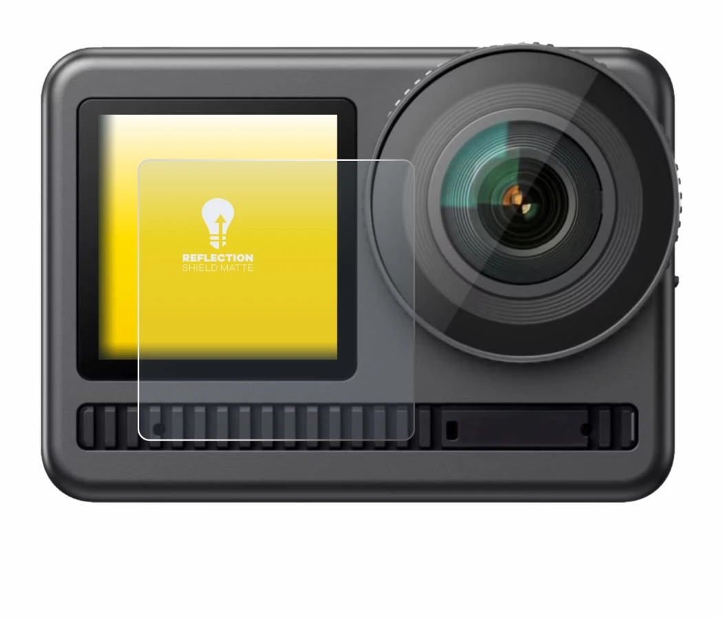 Imagen del dispositivo Akaso Brave 8 (Pantalla delantera) con una amplia variedad de protectores de pantalla.