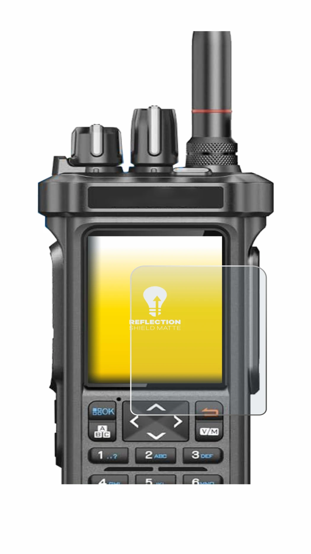 Imagen del dispositivo Radtel RT-950 Pro con una amplia variedad de protectores de pantalla.