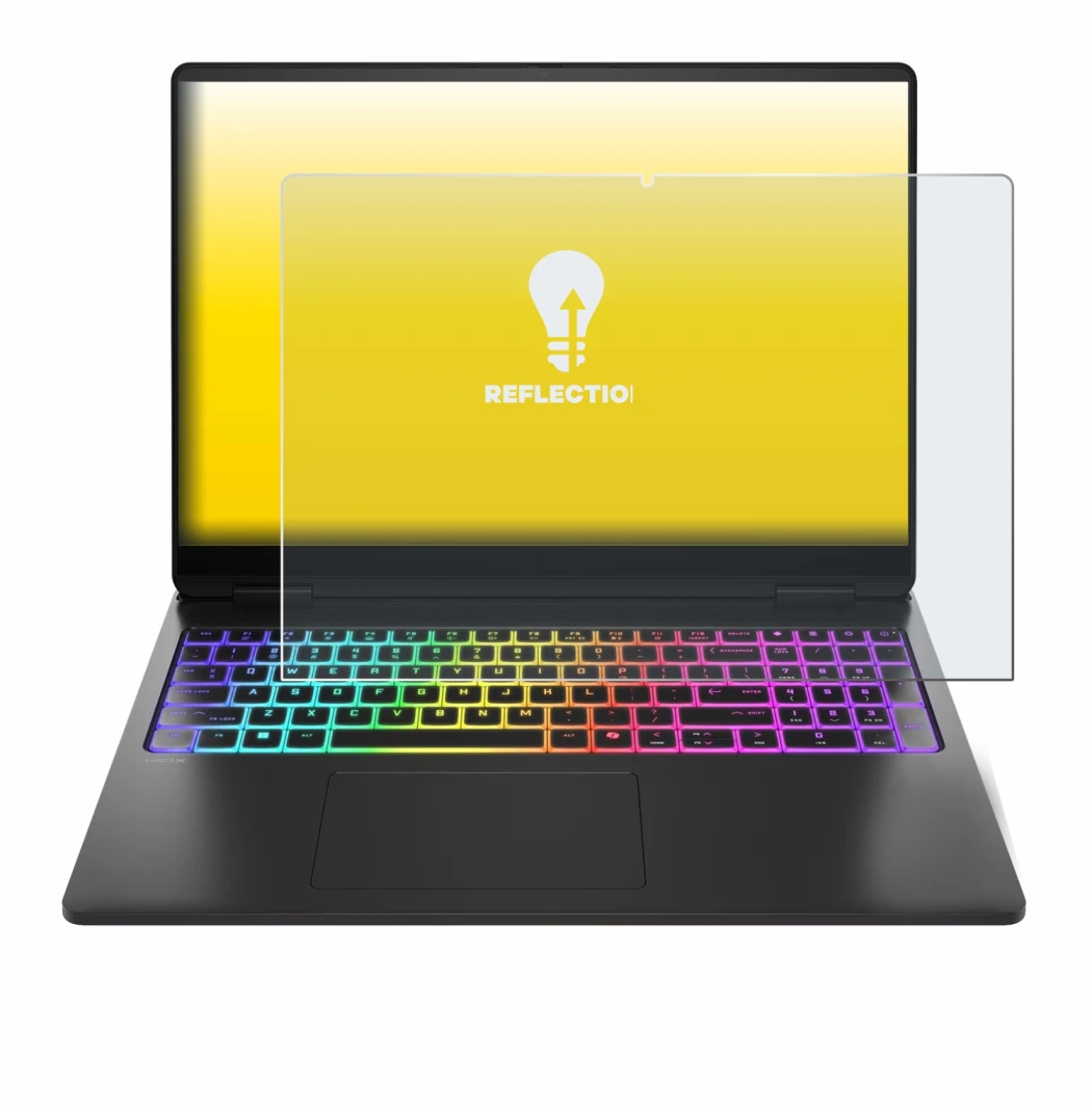 Imagen del dispositivo HP Omen Max 16 con una amplia variedad de protectores de pantalla.