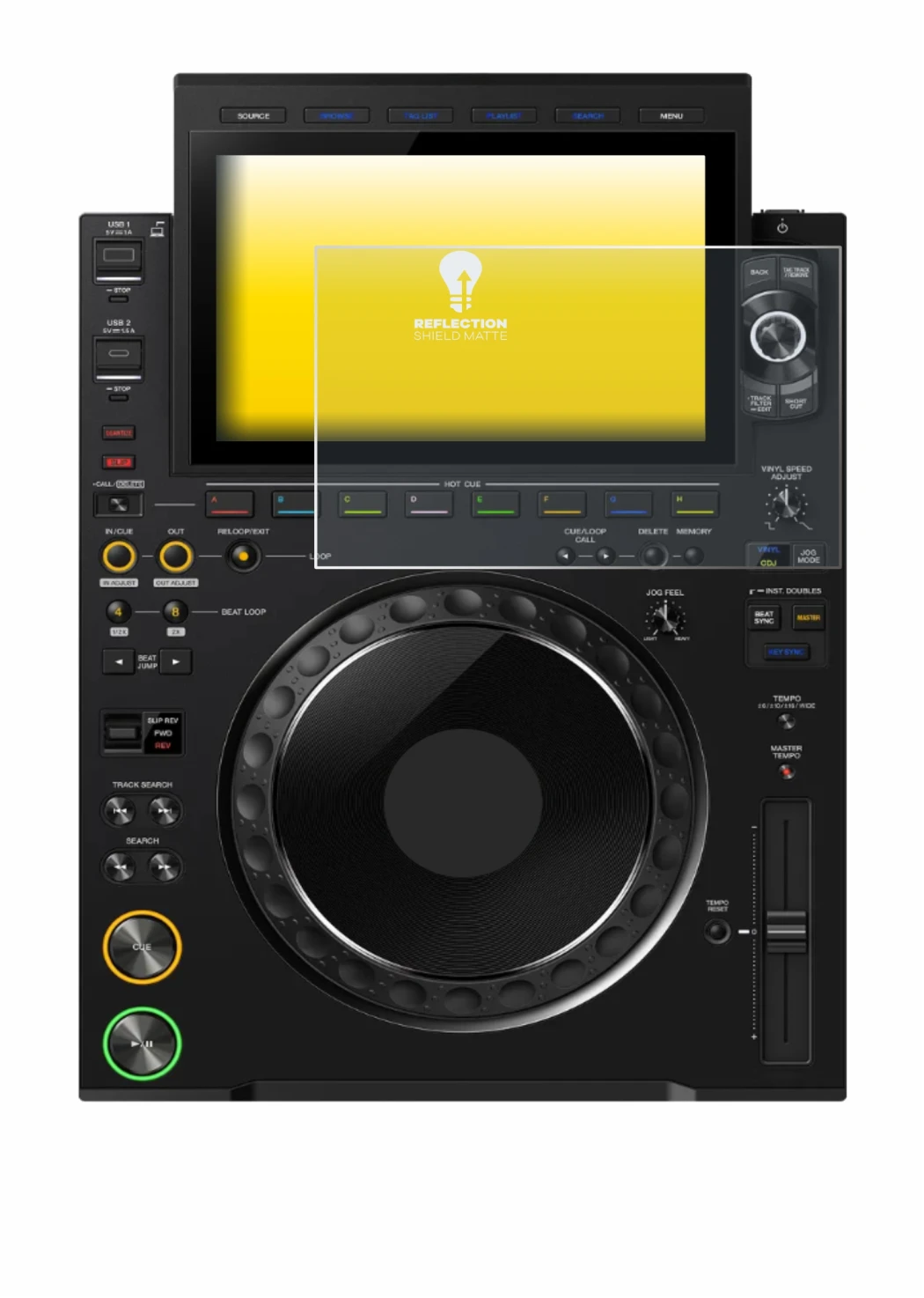 Imagen del dispositivo Pioneer CDJ 3000X con una amplia variedad de protectores de pantalla.