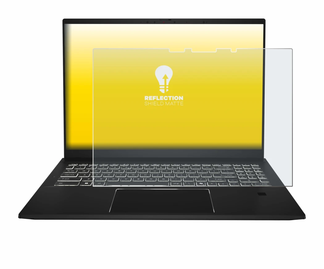 Imagen del dispositivo MSI Summit A16 AI+ con una amplia variedad de protectores de pantalla.