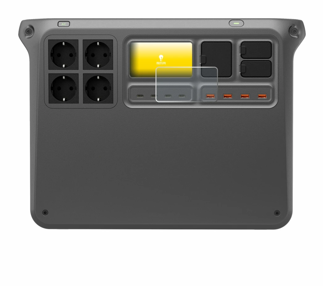 Imagen del dispositivo DJI Power 2000 con una amplia variedad de protectores de pantalla.