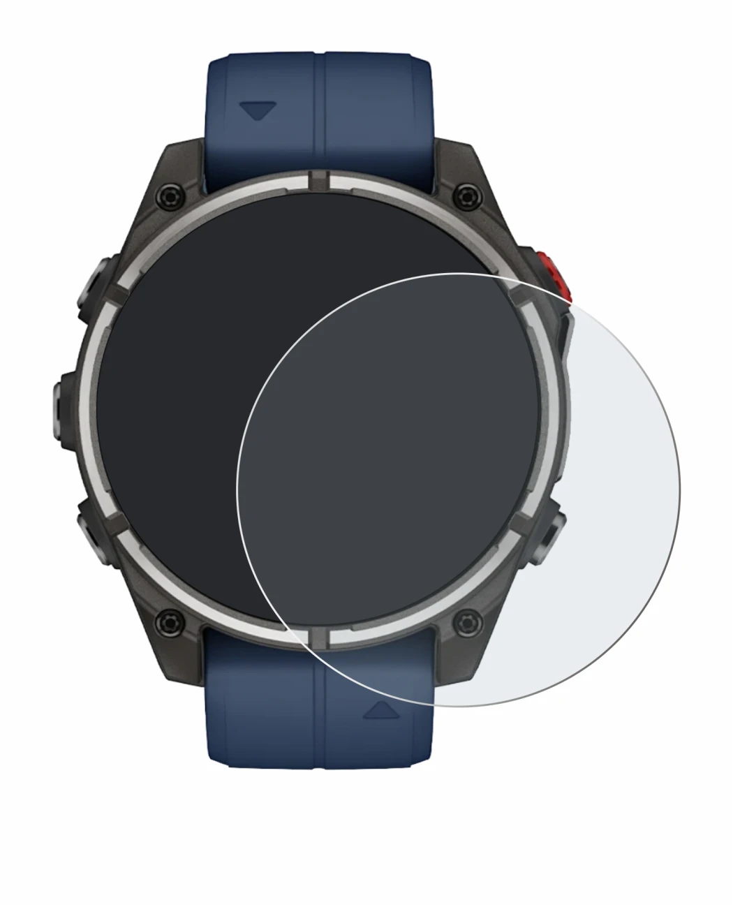 Imagen del dispositivo Garmin quatix 8 Pro (47 mm) con una amplia variedad de protectores de pantalla.