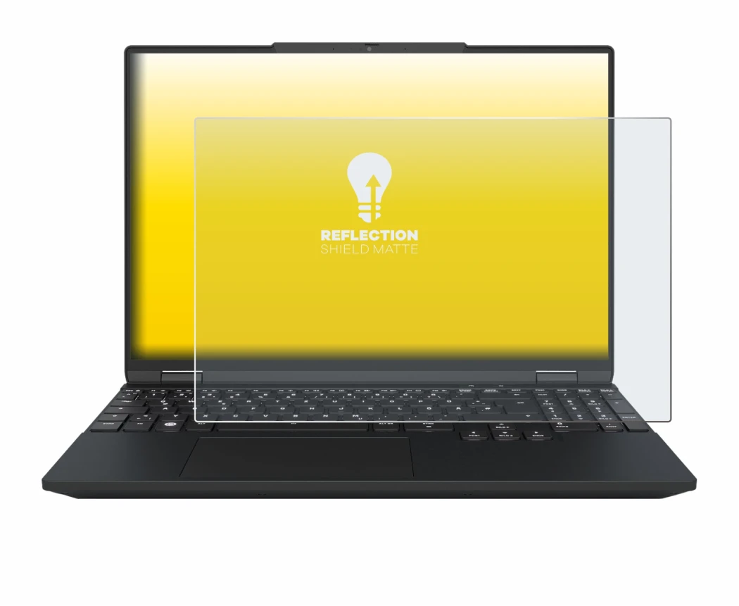 Imagen del dispositivo Tuxedo InfinityBook Max 15 Gen 10 con una amplia variedad de protectores de pantalla.